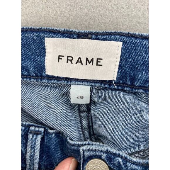 New Frame Jeans Mens 28 L'Homme Slim Blue LMH785BLWR Cotton 5 Pocket - Picture 10 of 13
